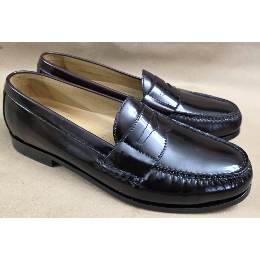 Cole Haan (Sz 12 M) Grand.OS Pinch Hand Sewn Penny Loafers Leather Shoes Mens